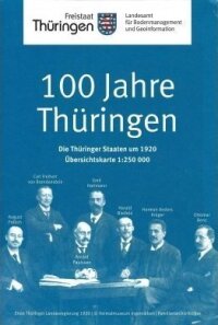 Karte Thüringen 1920